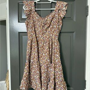 Floral Ruffle Dress